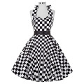 Грейс Карин новый дизайн дамы Холтер длиной до колен старинные платья Ретро Винтаж 1950-х платье CL6076-1